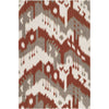 Ivory, Medium Brown, Rust / 2' x 3'