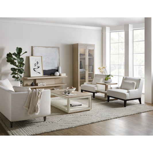 Cascade Console Table by Hooker Furniture in terrain. Made from oak veneers in a transitional style.