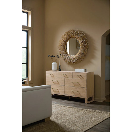 Banyon Bay Seven Drawer Dresser by Hooker Furniture in light wood. Made from unique in a unique style.