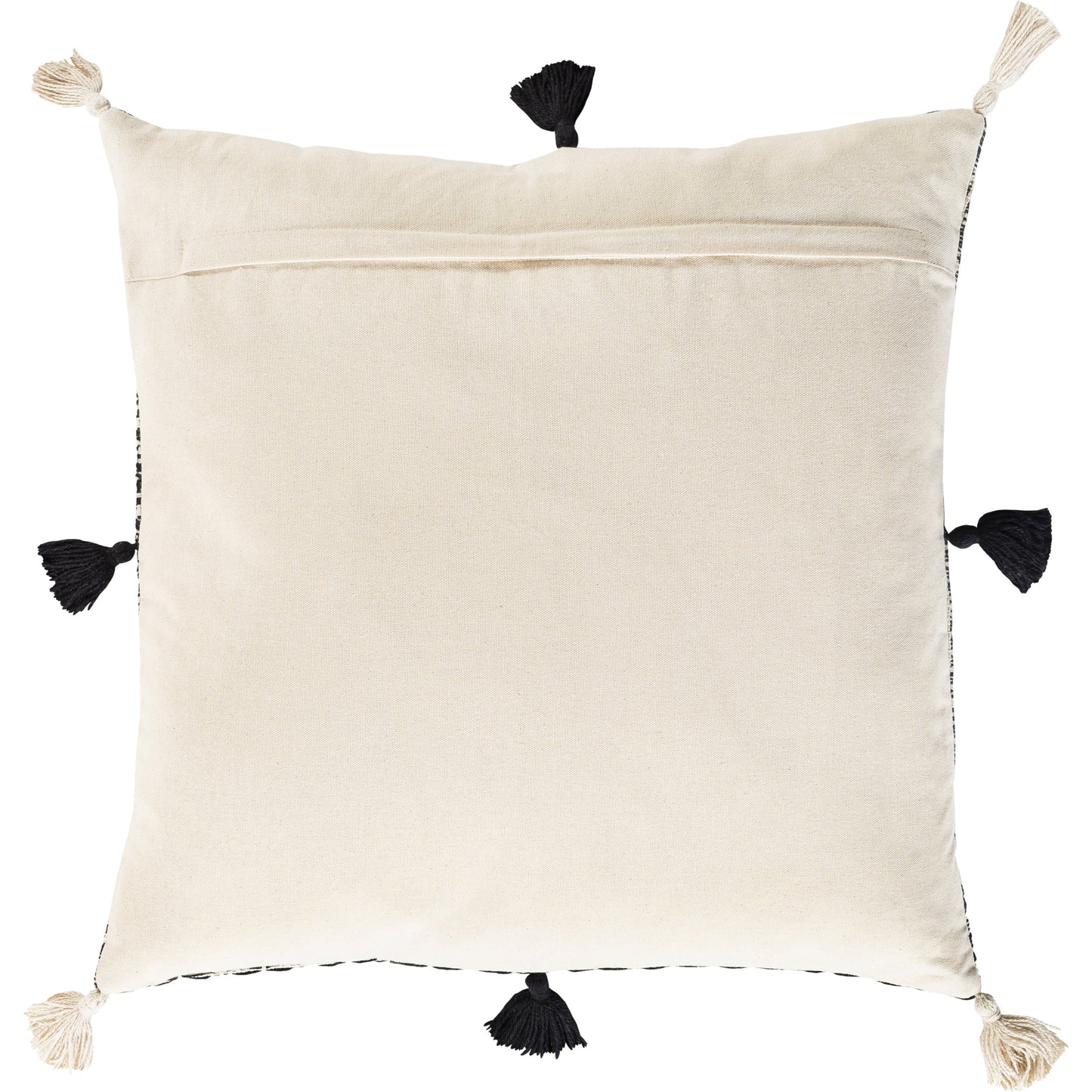 002 SR-880428,SR-880429 | Additional Silo | Justine Pillow - 33734 by Surya in beige, black. Made from 100% cotton in a rustic style.