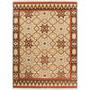 Ivory, Dark Brown, Rust, Mustard, Pale Blue / 8' x 11'