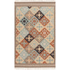 Beige, Brown, Dark Brown, Tan, Burnt Orange, Dusty Sage / 2' x 3'