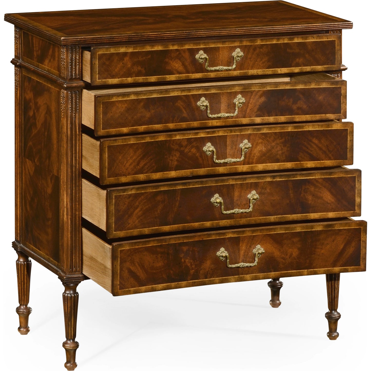 007 SR-846057 | Additional Silo | Buckingham Mahogany Chest of Drawers by Jonathan Charles in brown and medium antique mahogany. Made from acacia in a traditional style.