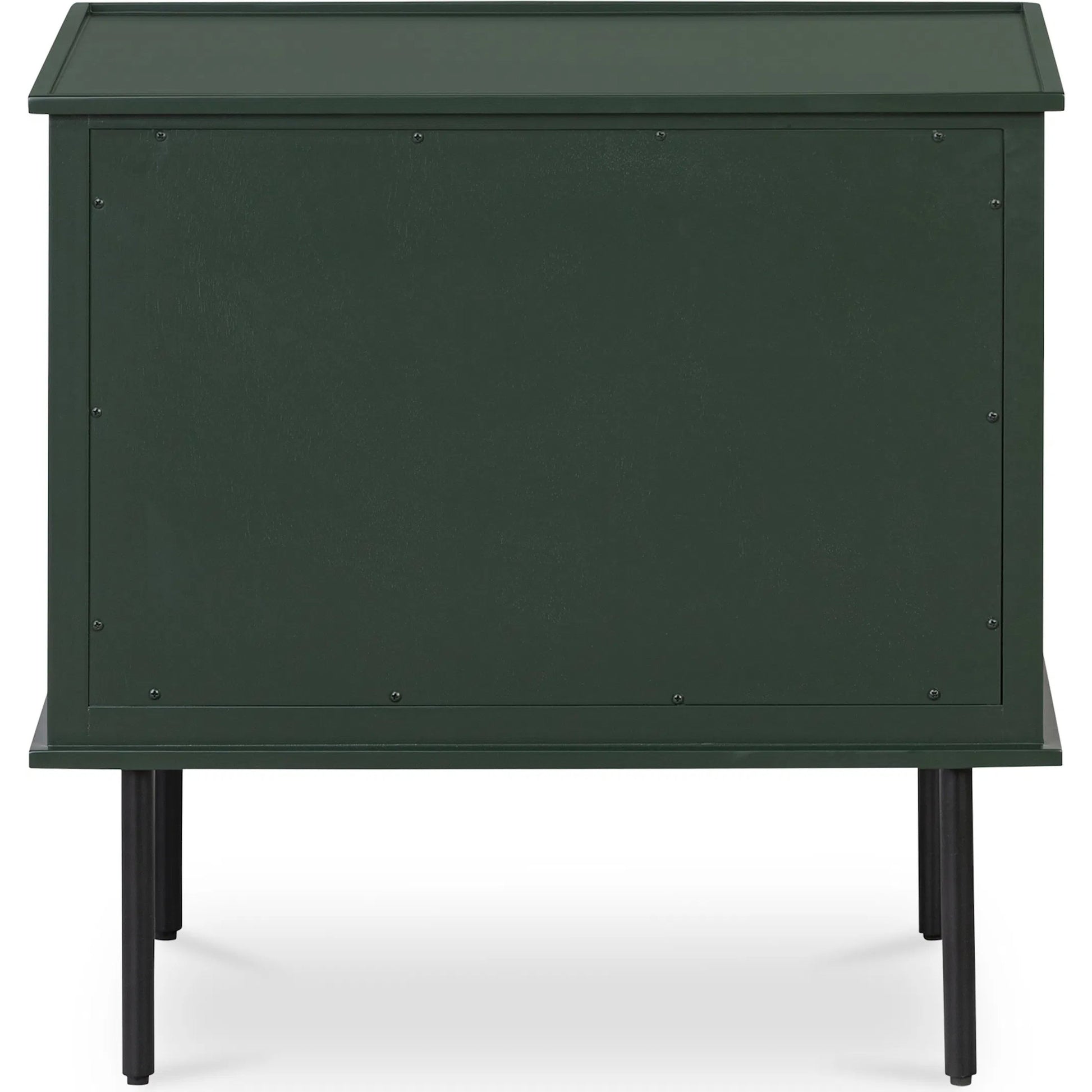 Reagan Nightstand by Moe's Home Collection. Made from mdf, acacia top, mdf sides, drawer, iron leg, handle in a traditional style.