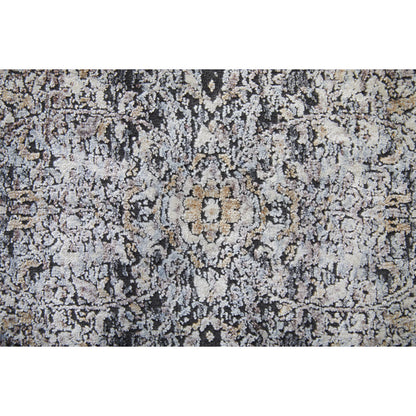 Sarrant Transitional Rug - 3963F by Feizy in gray, silver, ivory. Made from viscose, polyester in a unique style.