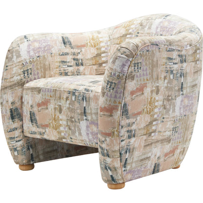 Julian Accent Chair 539499 by Surya in brown and natural. Made from polyester, rubber wood, polyurethane foam, dacron in a eclectic & global style.