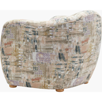Julian Accent Chair 539499 by Surya in brown and natural. Made from polyester, rubber wood, polyurethane foam, dacron in a eclectic & global style.