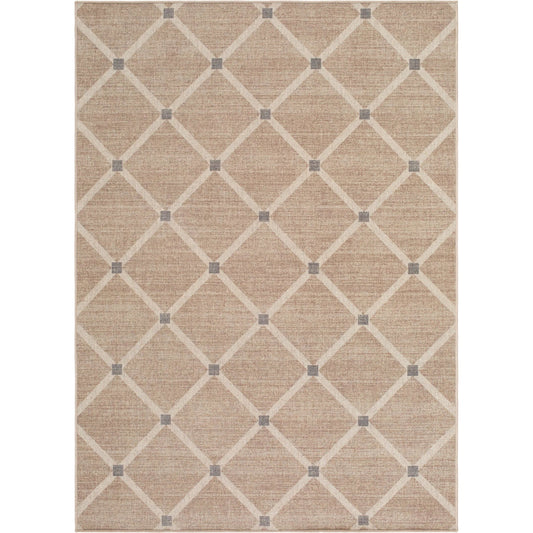 Judie JUD-2302 Rug by Livabliss in beige, ivory, slate gray. Made from wool, polyester in a unique style.