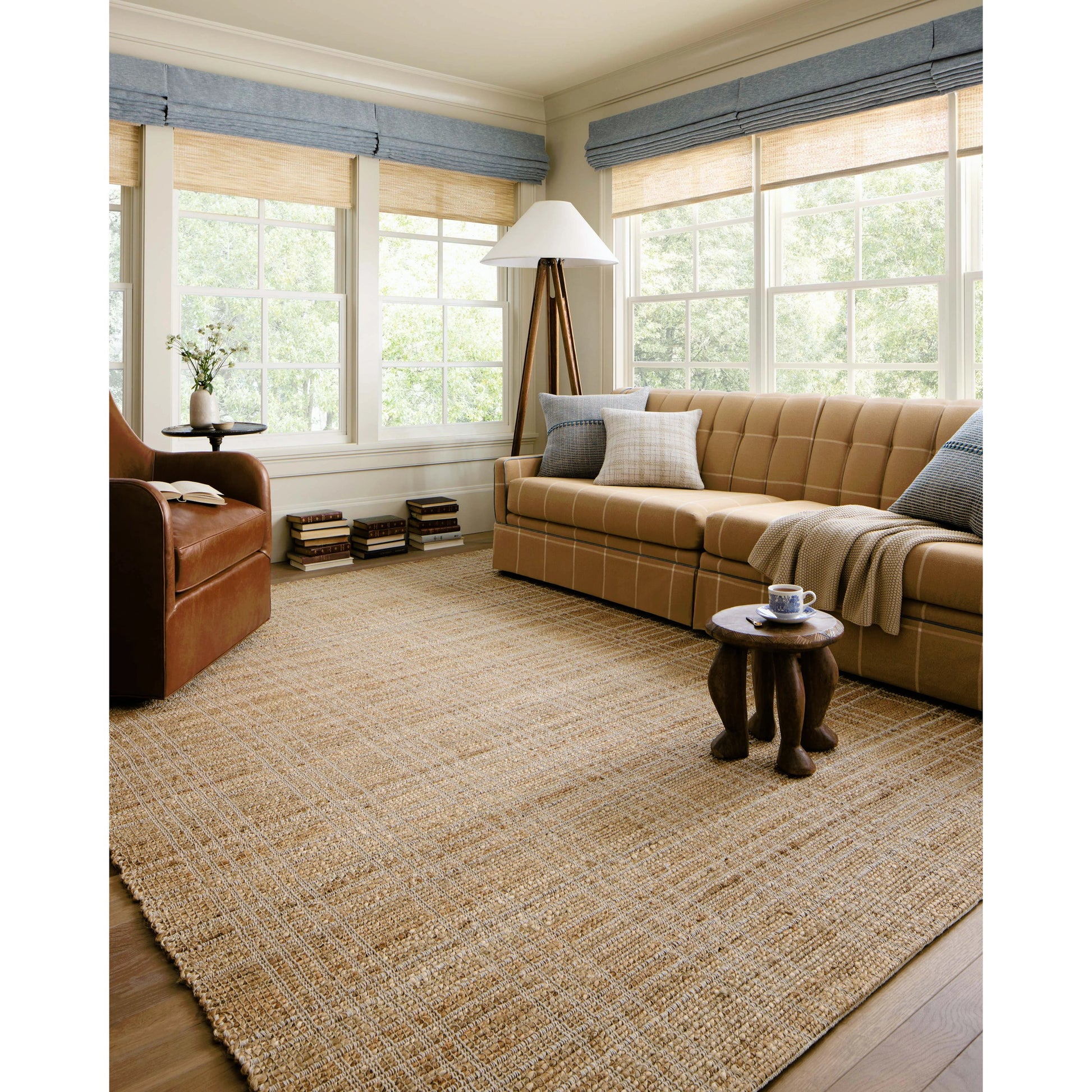 Judy JUD-01 Rug by Chris Loves Julia x Loloi in natural, cream. Made from 76% jute l 24% cotton in a unique style.