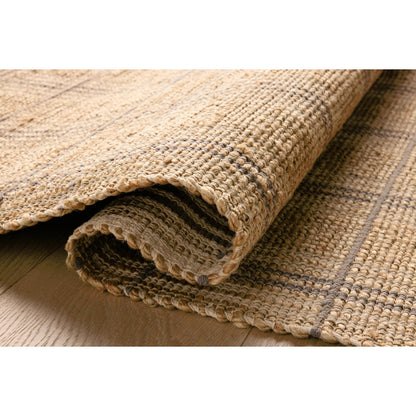 Judy JUD-02 Rug by Chris Loves Julia x Loloi in natural, stone. Made from 76% jute l 24% cotton in a unique style.