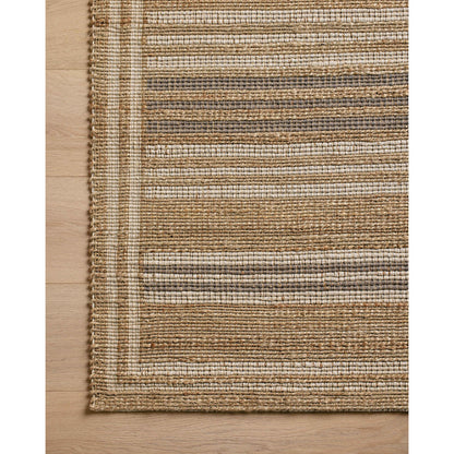 Judy JUD-03 Rug by Chris Loves Julia x Loloi in natural, dove. Made from 76% jute l 24% cotton in a unique style.