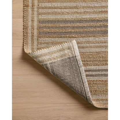 Judy JUD-03 Rug by Chris Loves Julia x Loloi in natural, dove. Made from 76% jute l 24% cotton in a unique style.
