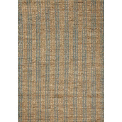 Judy JUD-04 Rug by Chris Loves Julia x Loloi in natural, sky. Made from 76% jute l 24% cotton in a unique style.