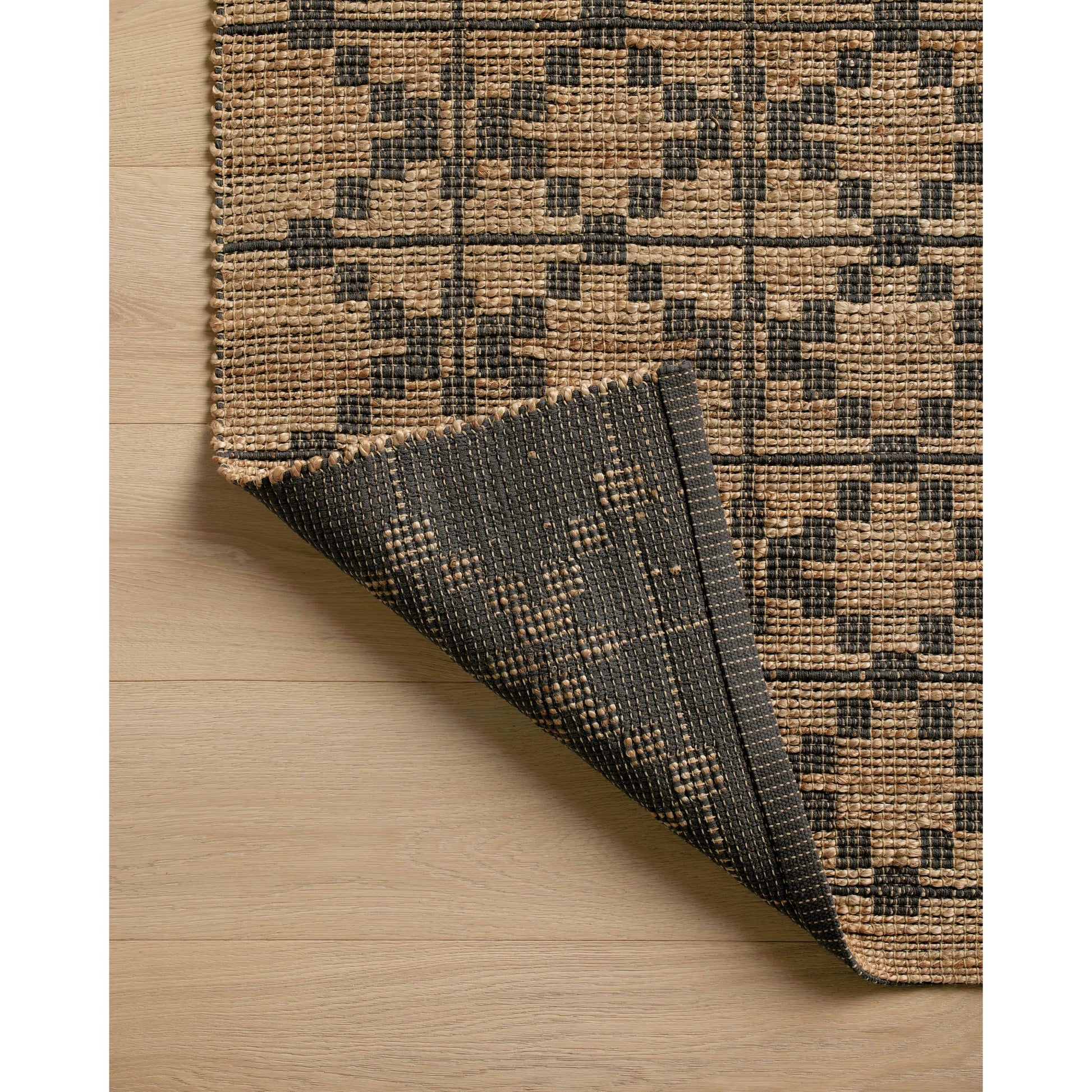 Judy JUD-05 Rug by Chris Loves Julia x Loloi in natural, graphite. Made from 76% jute l 24% cotton in a unique style.