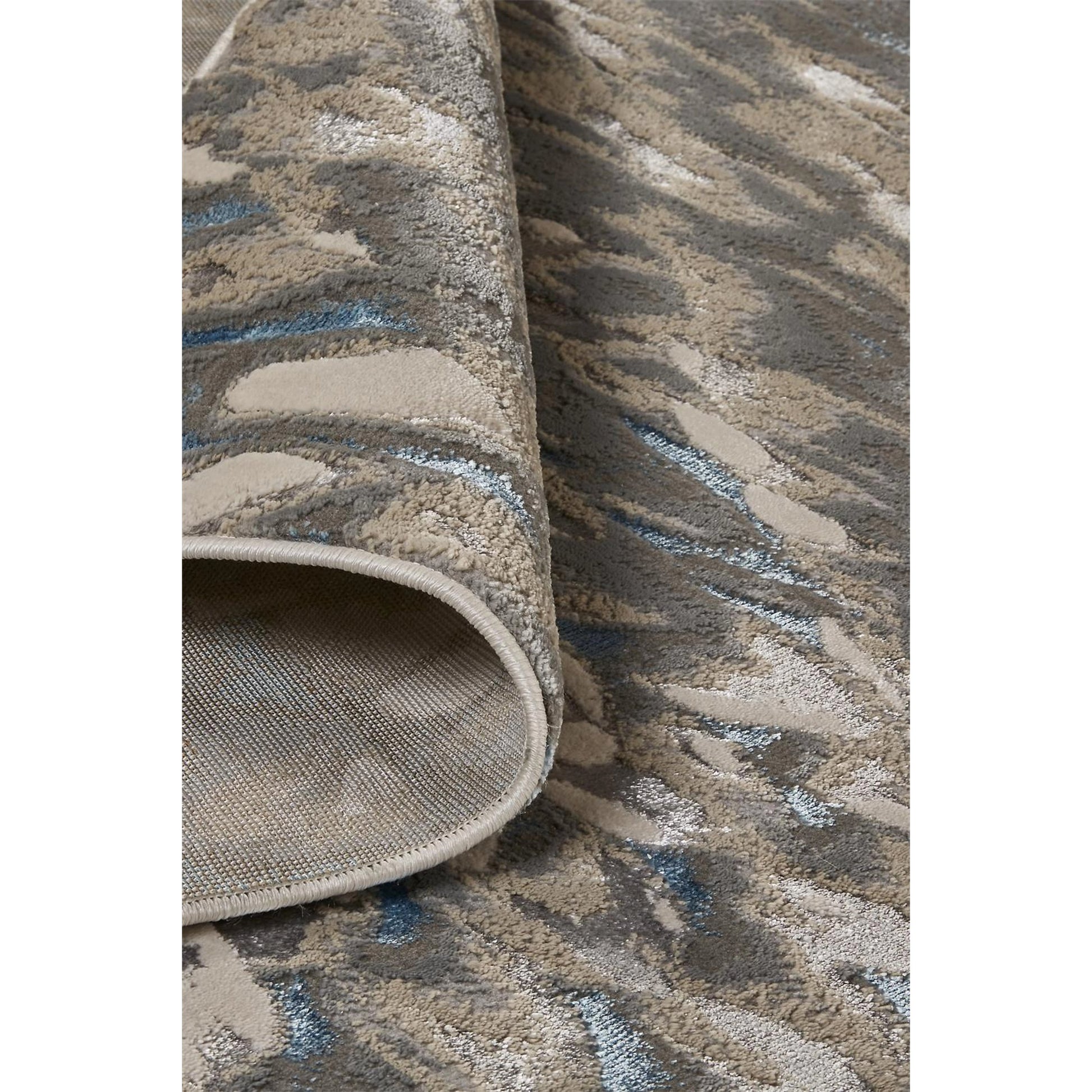 Azure Rug - 3403F by Feizy in blue, silver, gray. Made from polyester, polypropylene in a unique style.