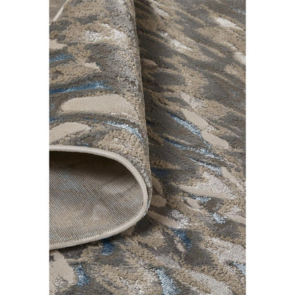 Azure Rug - 3403F by Feizy in blue, silver, gray. Made from polyester, polypropylene in a unique style.