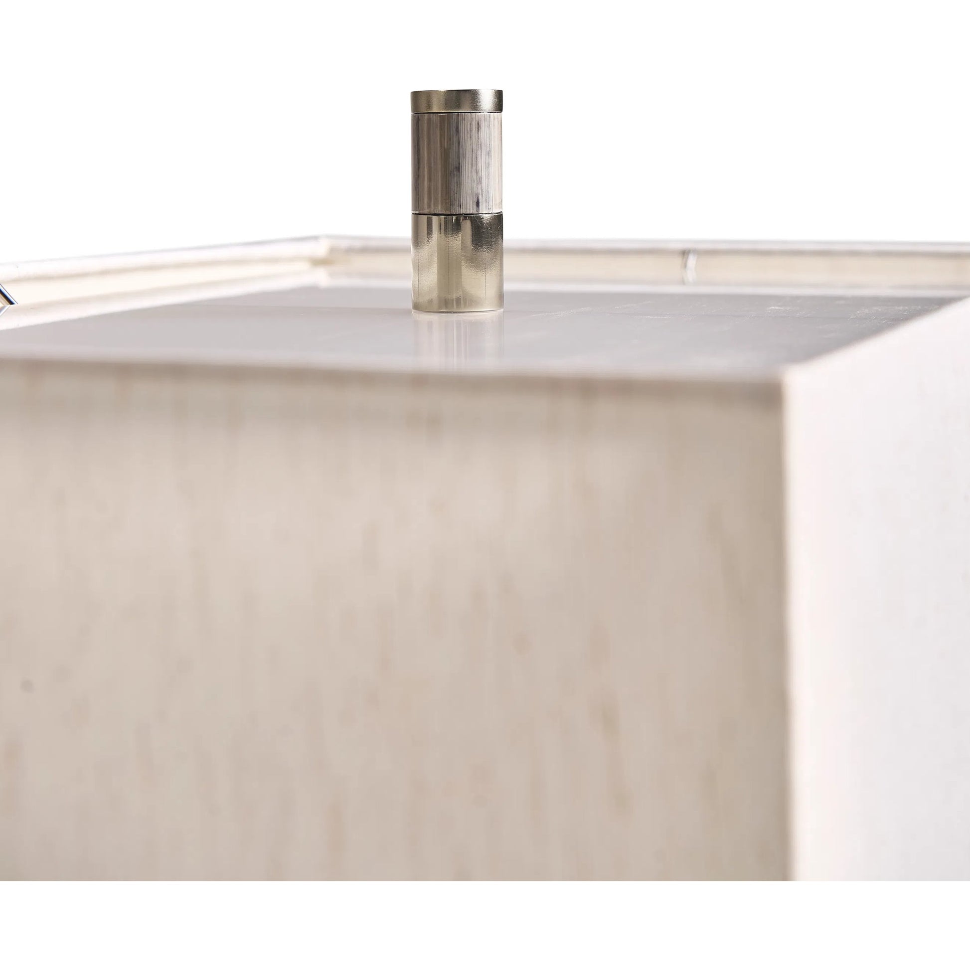 Terra Vertical Table Lamp by Jonathan Charles in natural straw. Made from main straw in a unique style.