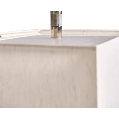 Terra Vertical Table Lamp by Jonathan Charles in natural straw. Made from main straw in a unique style.