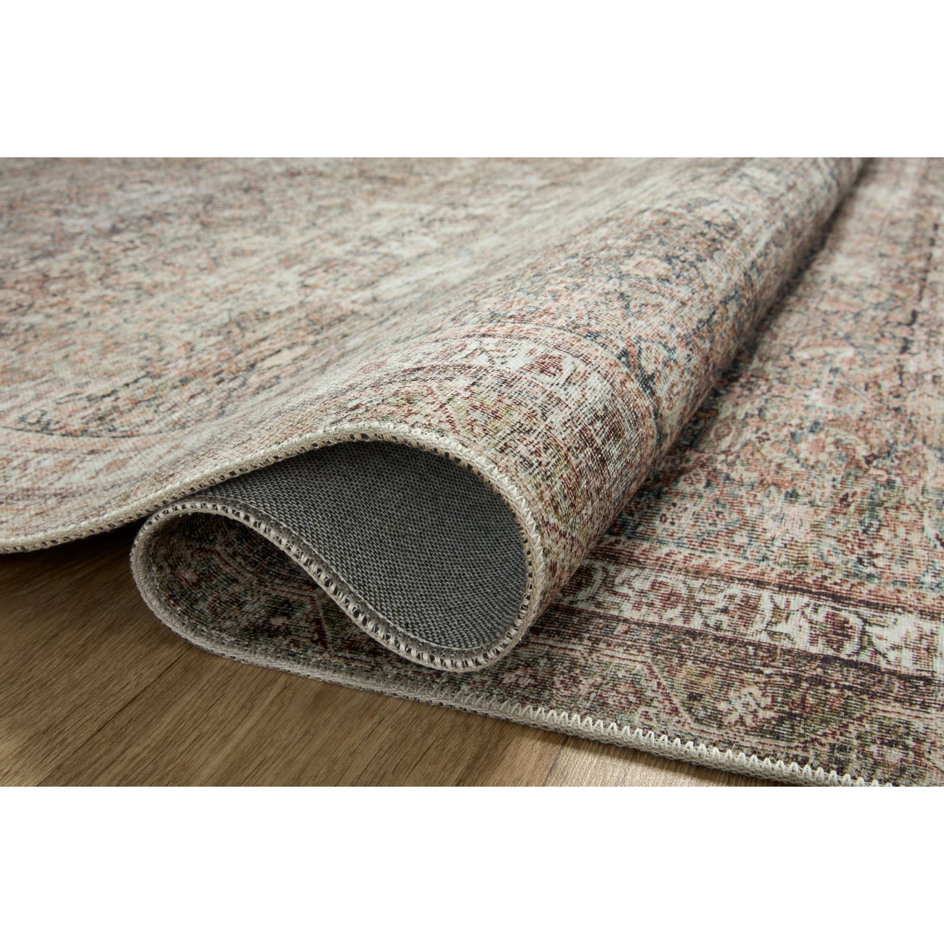 Jules JUL-09 Rug by Chris Loves Julia x Loloi in ink, terracotta. Made from 100% polyester in a unique style.