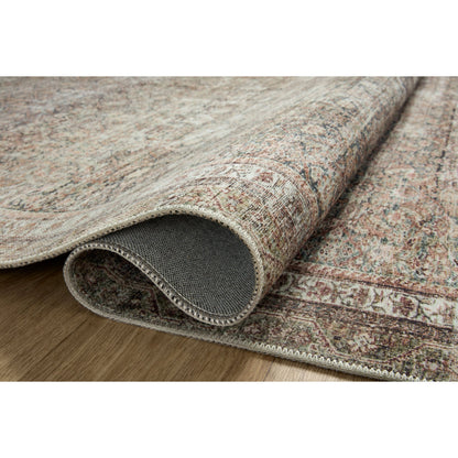 Jules JUL-09 Rug by Chris Loves Julia x Loloi in ink, terracotta. Made from 100% polyester in a unique style.