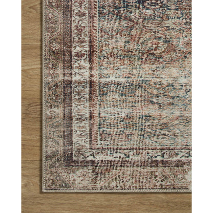 Jules JUL-09 Rug by Chris Loves Julia x Loloi in ink, terracotta. Made from 100% polyester in a unique style.