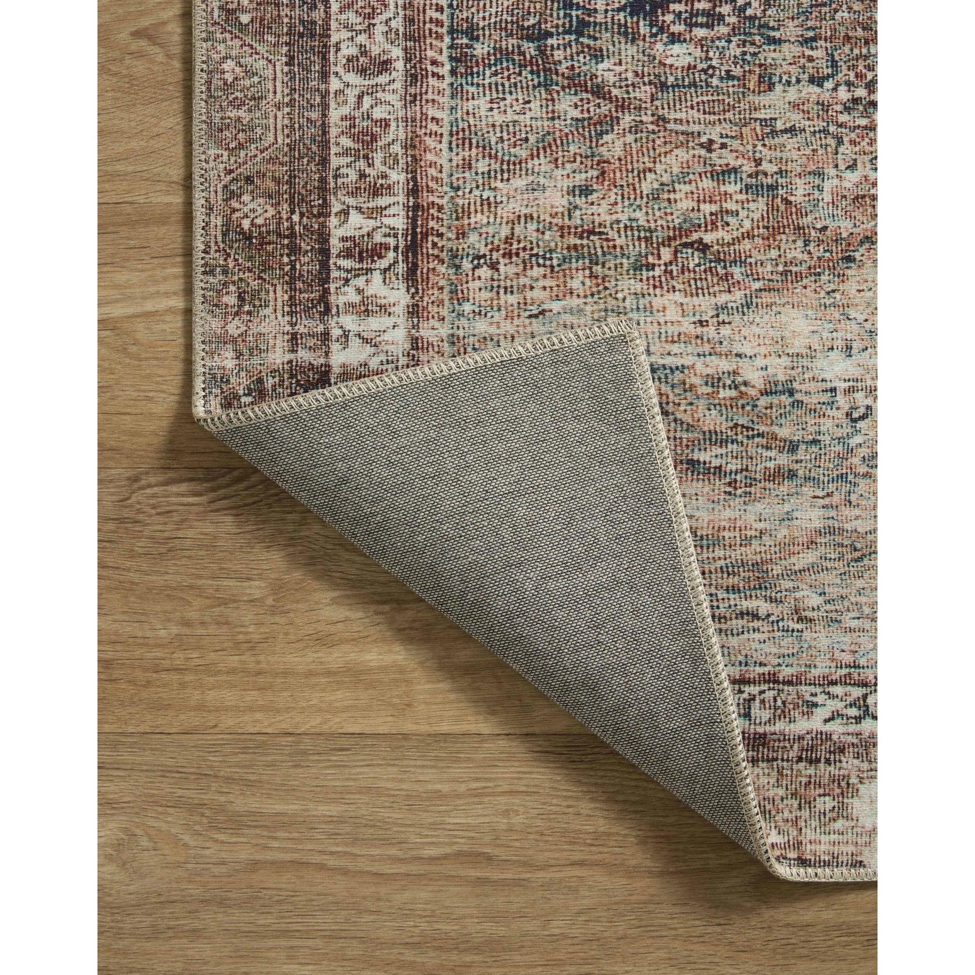 Jules JUL-09 Rug by Chris Loves Julia x Loloi in ink, terracotta. Made from 100% polyester in a unique style.