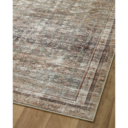 Jules JUL-09 Rug by Chris Loves Julia x Loloi in ink, terracotta. Made from 100% polyester in a unique style.