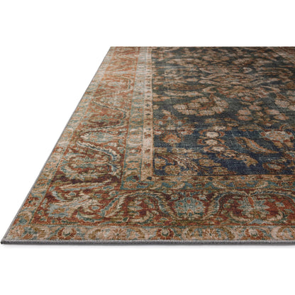 Jules JUL-10 Rug by Chris Loves Julia x Loloi in ocean, spice. Made from 100% polyester in a unique style.