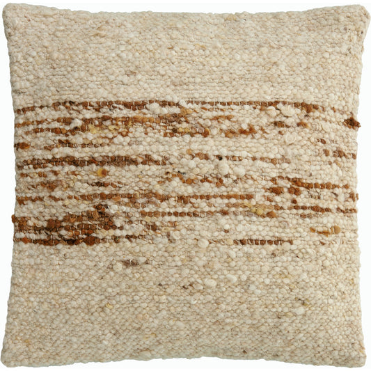 Jupiter Accent Pillow - 487398 by Surya in ivory, caramel, sandstone. Made from wool, cotton in a unique style.