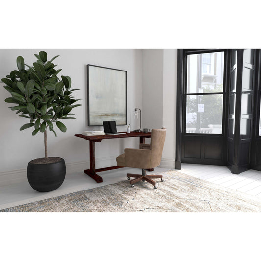 Commerce & Market Beam Desk by Hooker Furniture in dark wood. Made from acacia solids in a transitional style.
