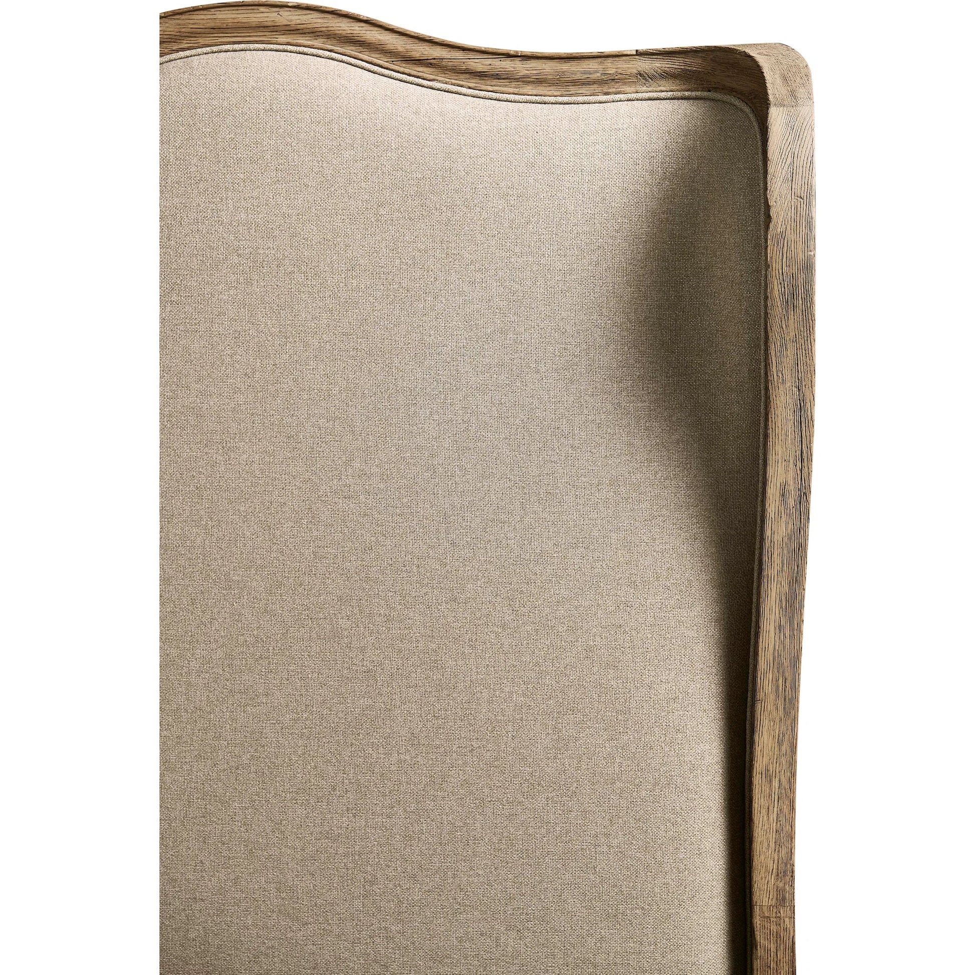Echo Canyon Upholstered Bed by Jonathan Charles in faded oak. Made from oak, fabric in a unique style.