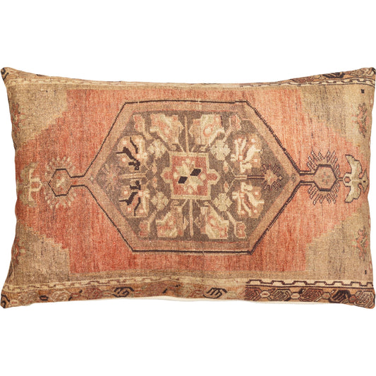 Javed Pillow - 8987 by Livabliss in brown, light beige. Made from 100% polyester, 100% cotton in a eclectic & global style.