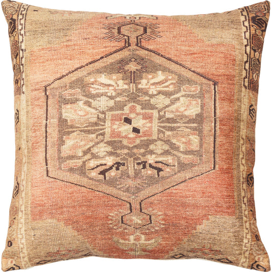 Javed Pillow - 8987 by Livabliss in brown, light beige. Made from 100% polyester, 100% cotton in a eclectic & global style.