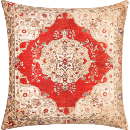 Javed Pillow - 11344 by Surya in red, burgundy, beige, tan, dark brown. Made from 100% polyester, 100% cotton in a eclectic & global style.