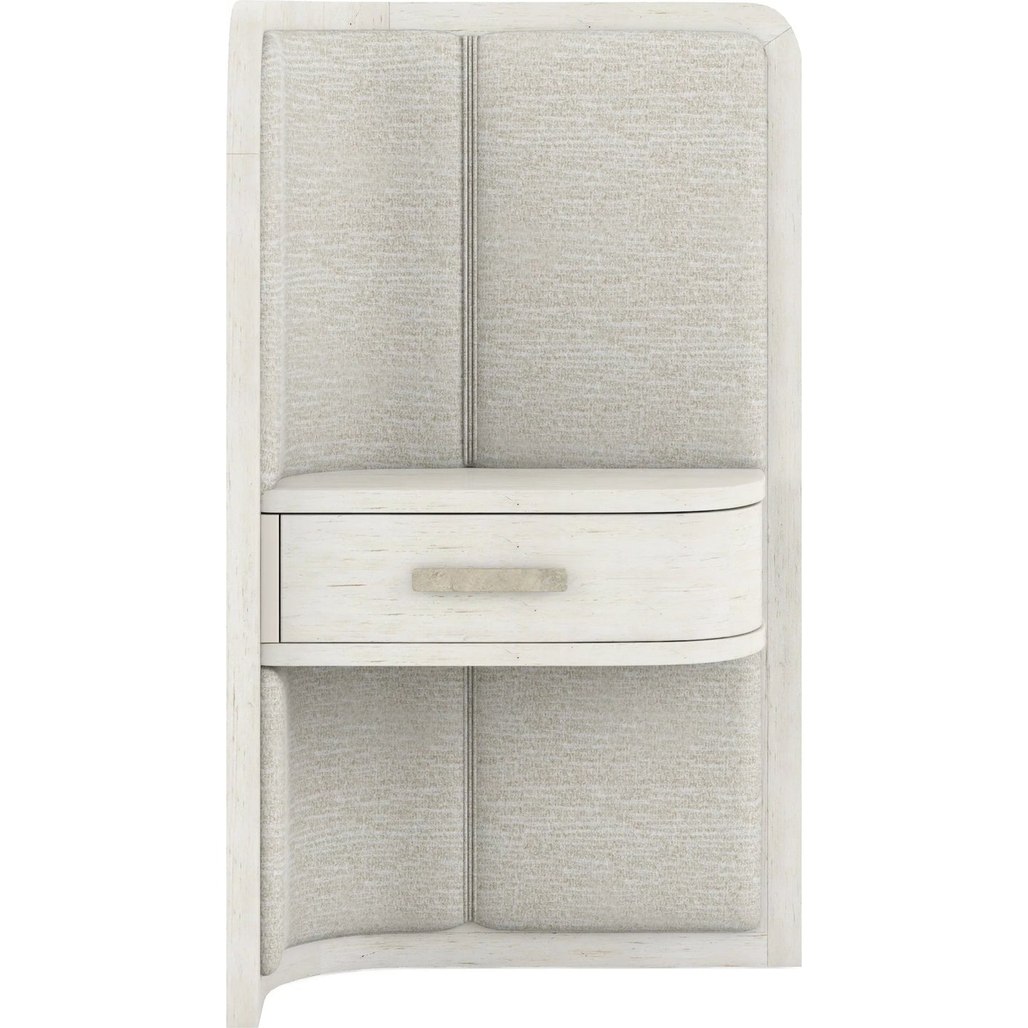 001 SI-2356196 | Primary Silo | Ashlar Wall Panel Nightstand Set by A.R.T. Furniture in bisque. Made from parawood solids, birch veneers, foam, fabric, metal in a transitional style.