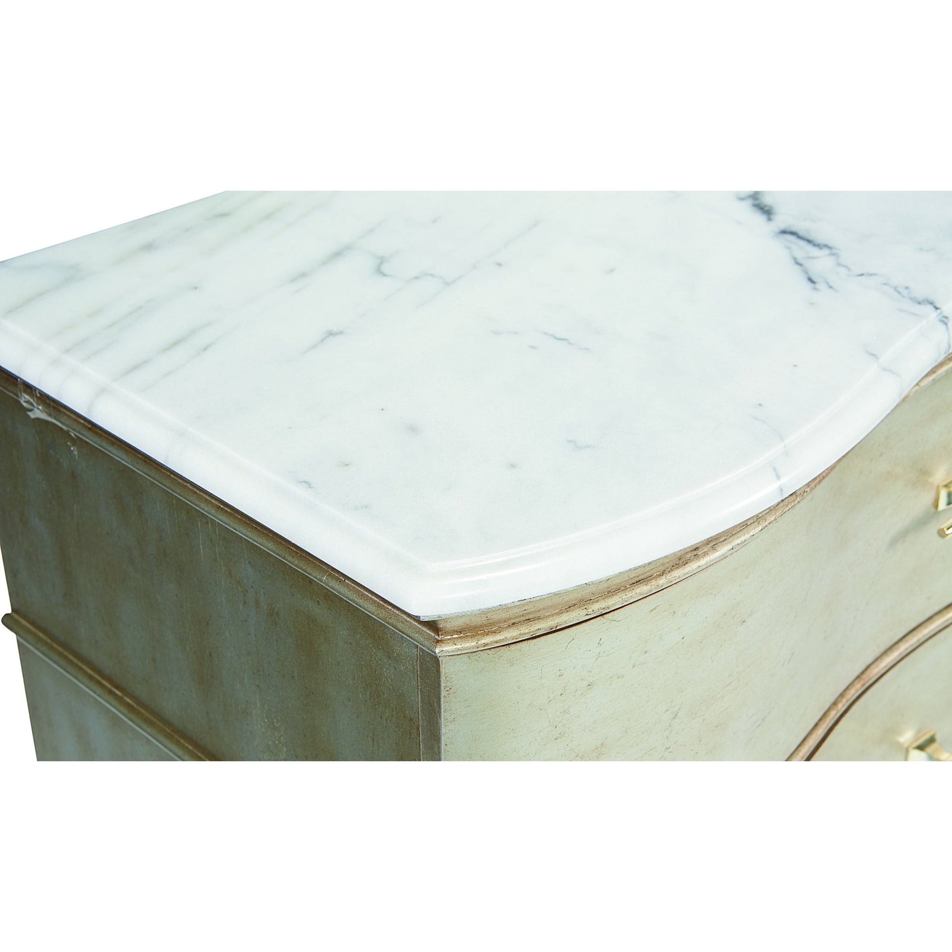 Starlite Bachelor Chest by A.R.T. Furniture in silver and peri. Made from parawood solids, primavera veneer in a transitional style.