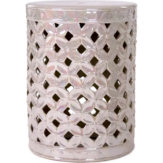Cherise Garden Stool by Zentique. Made from ceramic in a unique style.