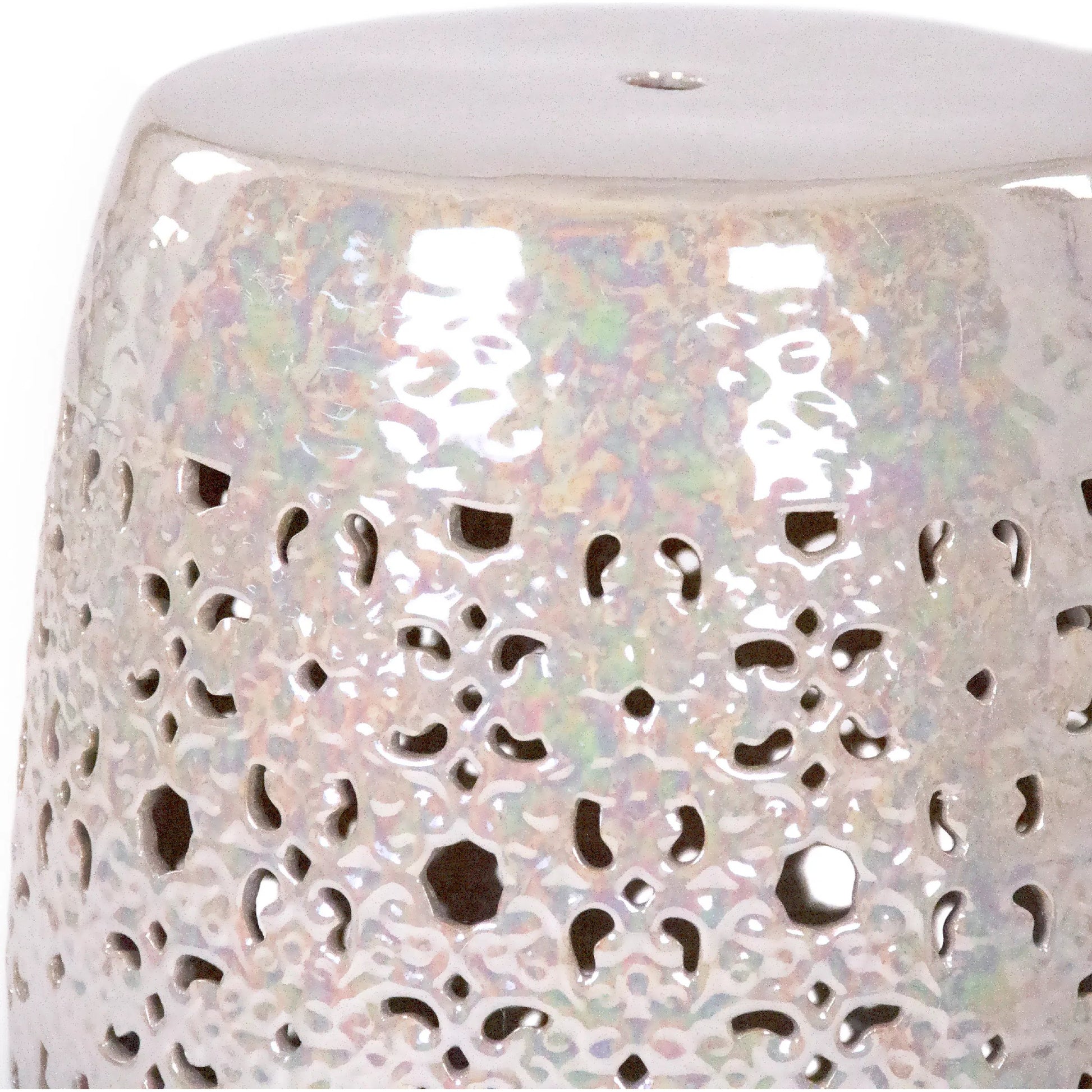 Clark Garden Stool by Zentique. Made from ceramic in a unique style.