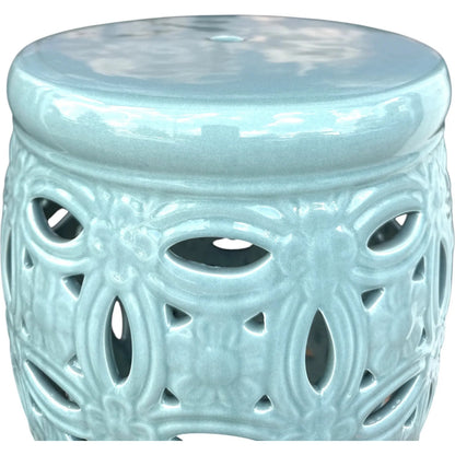 Duluth Garden Stool by Zentique in brown. Made from ceramic in a unique style.