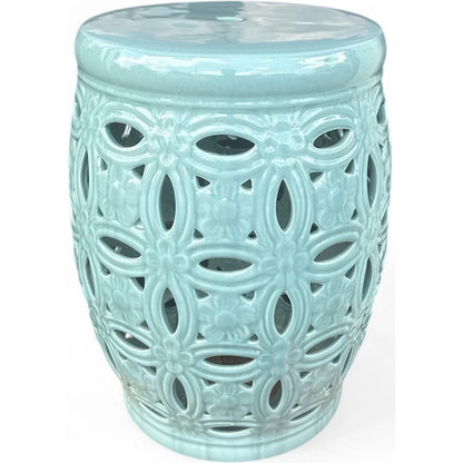 Duluth Garden Stool by Zentique in brown. Made from ceramic in a unique style.
