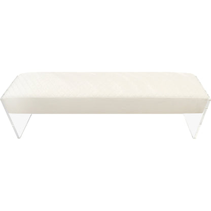Tribecca Bench by Pasargad Home. Made from acrylic, velvet in a modern style.