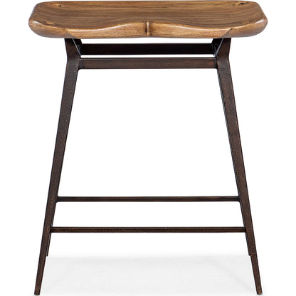 Big Sky Stool by Hooker Furniture in vintage natural. Made from wood, metal in a modern style.