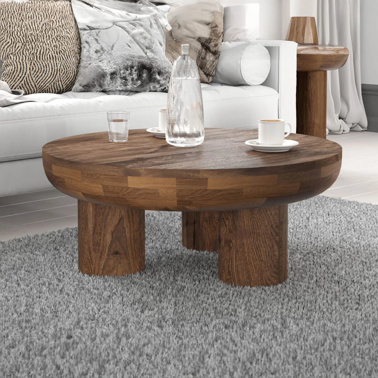 009 SI-2325097 | Lifestyle | Wilder Coffee Table by LH Imports in dark brown and cinnamon. Made from mango wood in a unique style.