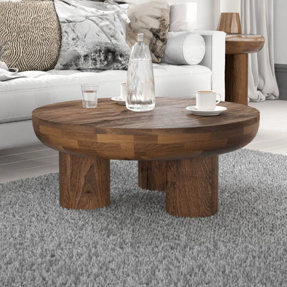 Wilder Coffee Table by LH Imports in dark brown and cinnamon. Made from mango wood in a unique style.