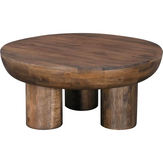 Wilder Coffee Table by LH Imports in dark brown and cinnamon. Made from mango wood in a unique style.