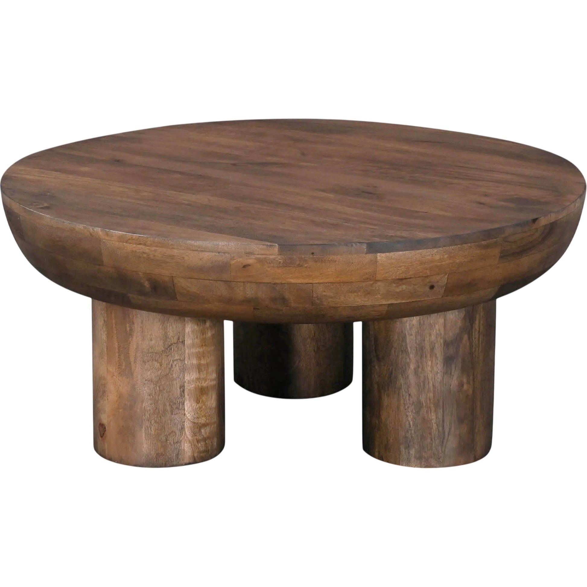 Wilder Coffee Table by LH Imports in dark brown and cinnamon. Made from mango wood in a unique style.