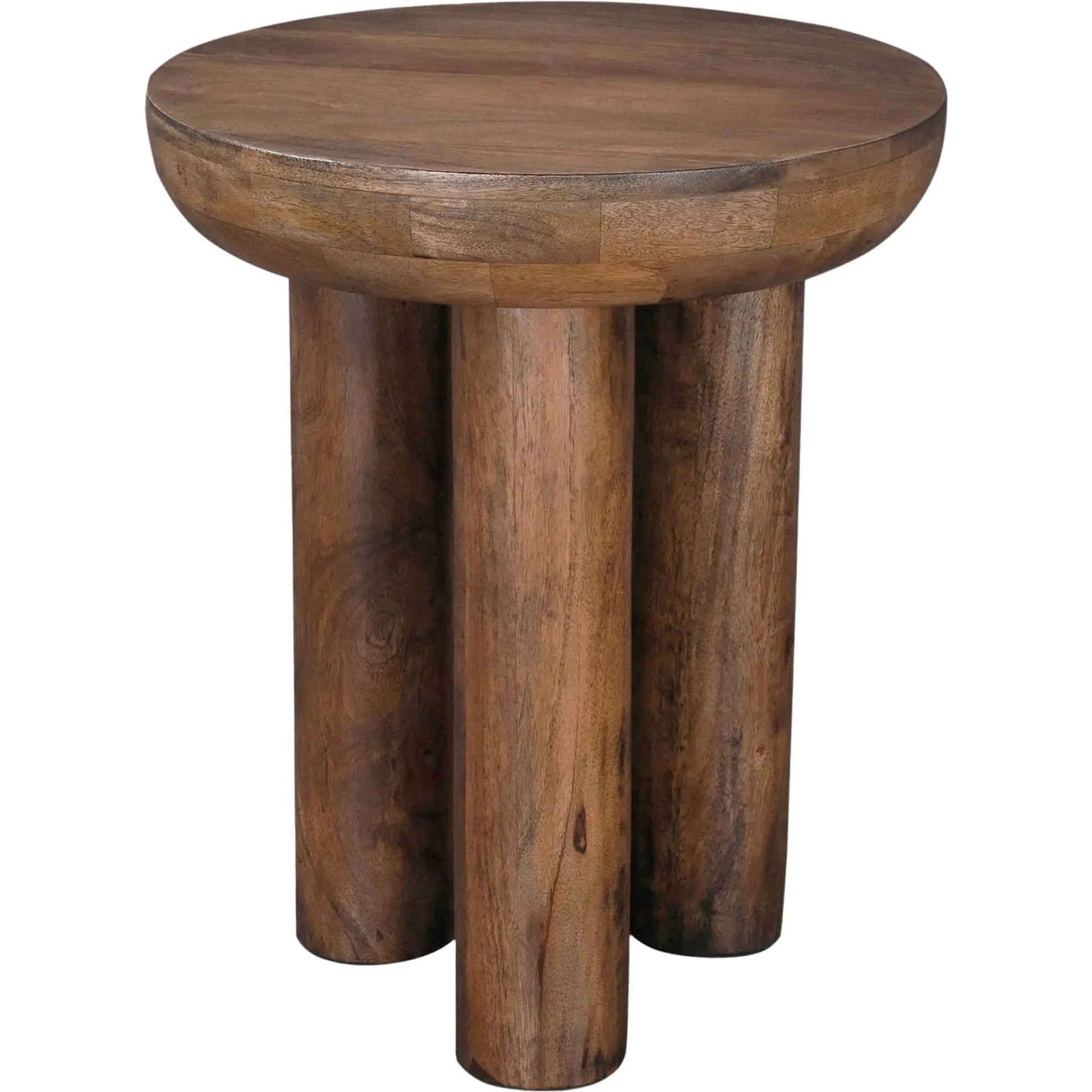 Wilder Side Table by LH Imports in dark brown and cinnamon. Made from mango, mango veneer, mdf in a unique style.