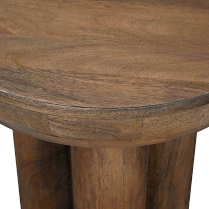Wilder Side Table by LH Imports in dark brown and cinnamon. Made from mango, mango veneer, mdf in a unique style.