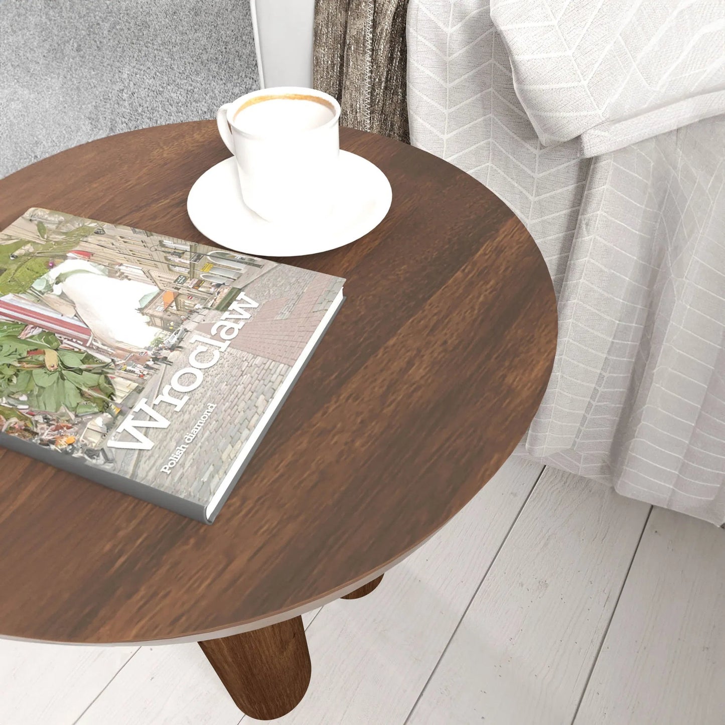 008 SI-2325098 | Lifestyle | Wilder Side Table by LH Imports in dark brown and cinnamon. Made from mango, mango veneer, mdf in a unique style.