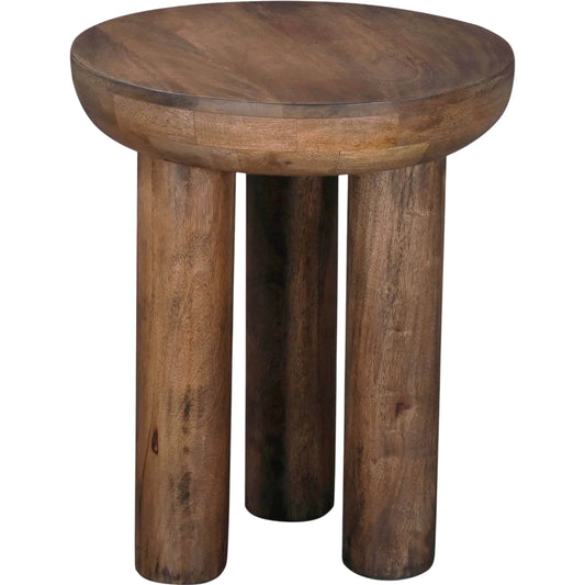 Wilder Side Table by LH Imports in dark brown and cinnamon. Made from mango, mango veneer, mdf in a unique style.